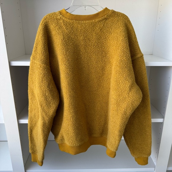 OUTDOOR VOICES Mustard Yellow MegaFleece Pullover Sweatshirt - Picture 5 of 6